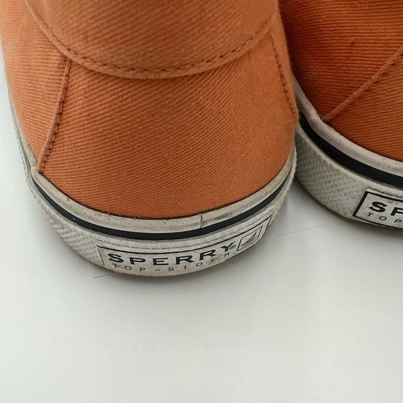 Sperry Top-Sider Men's Orange Canvas Shoes Men's Size 12 - Picture 6 of 9